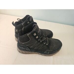 [Outdoor] L.L. Bean Hiking Boots Mens Size 7 Black Suede Mesh 514199 Rugged